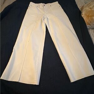 Johnny Was White Wide Leg Pants